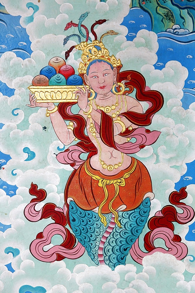 Tibetan goddess, Kopan monastery, Kathmandu, Nepal, Asia