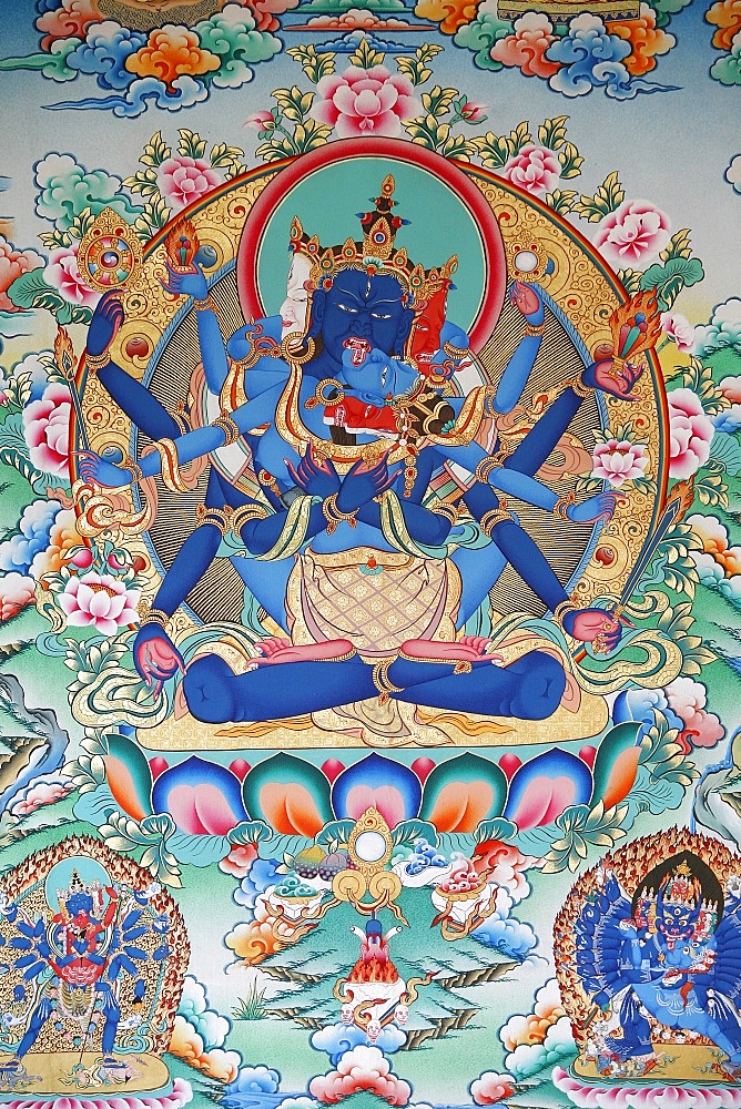 Tibetan tantric goddess, Kopan monastery, Kathmandu, Nepal, Asia