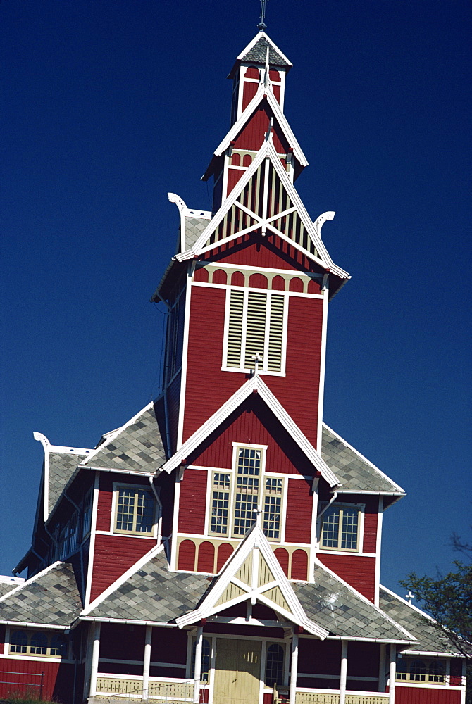 Detail from the church at Gravdal, Lofoten Islands, Norway, Scandinavia, Europe