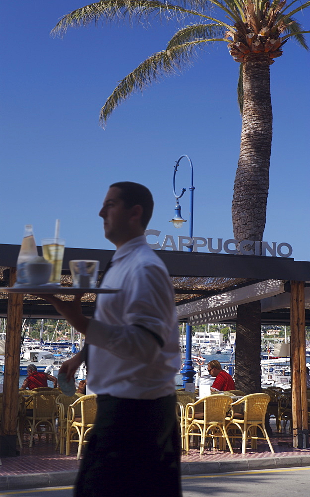 Cafe, Port d' Andratx, Mallorca, Spain, Europe