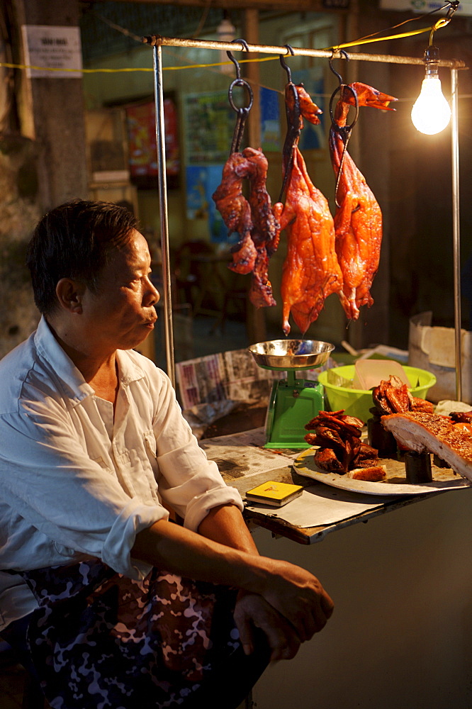 Street food stall, Hanoi, Vietnam, Indochina, Southeast Asia, Asia