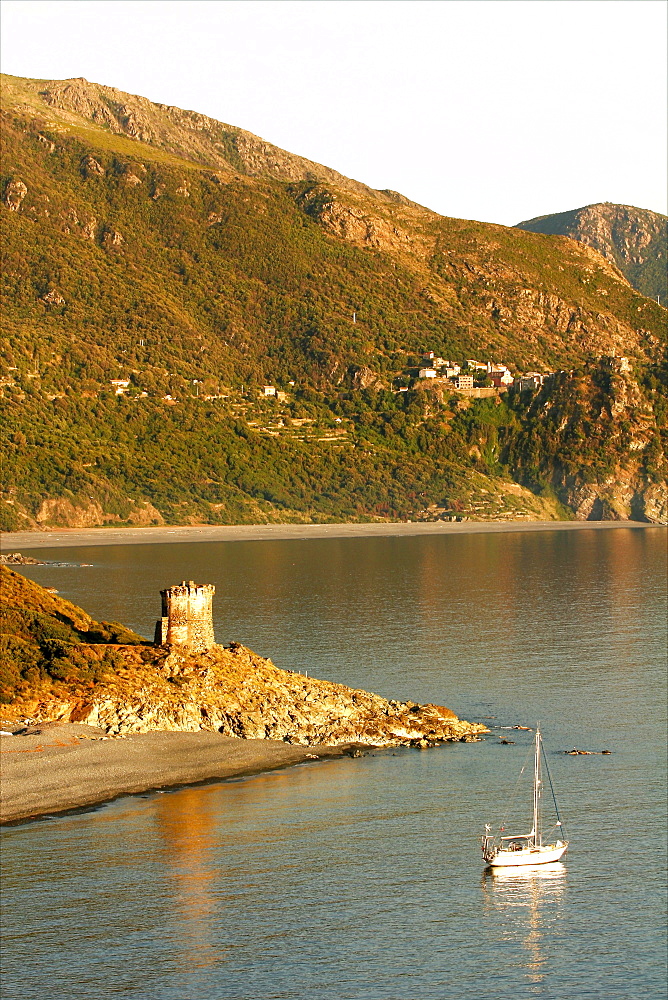 The Gulf of Nonza in Cap-Corse, Corsica, France, Mediterranean, Europe