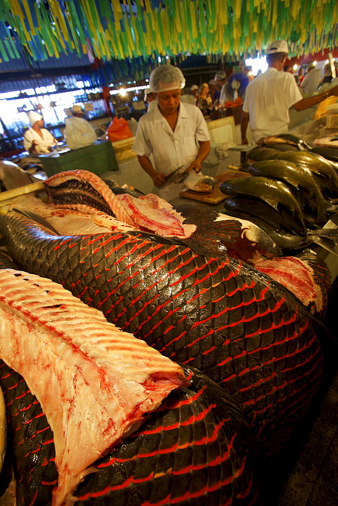 At the central market of Manaus, Brazil, South America