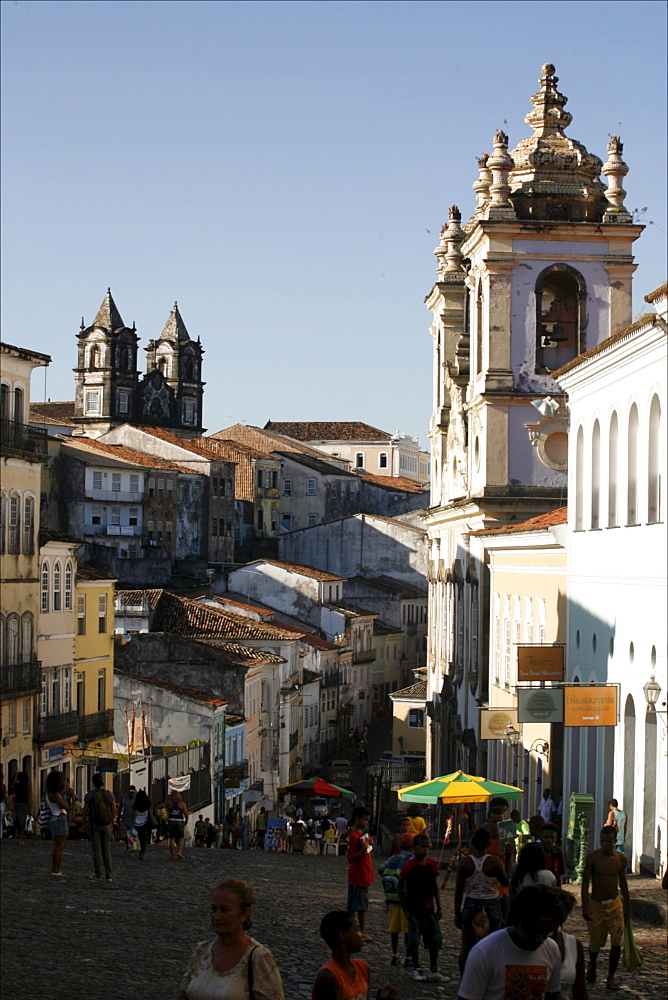 Pelourinho district, UNESCO World Heritage Site, Salvador de Bahia, Brazil, South America