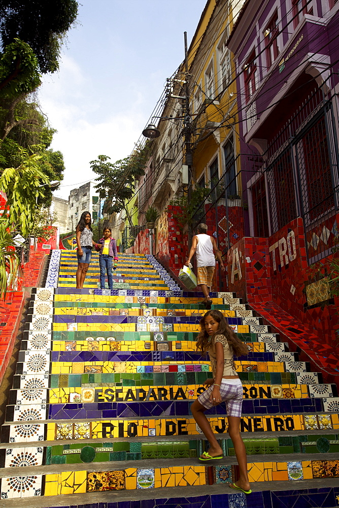 Escadaria Jorge Selaron in Rio de Janeiro, Brazil, South America