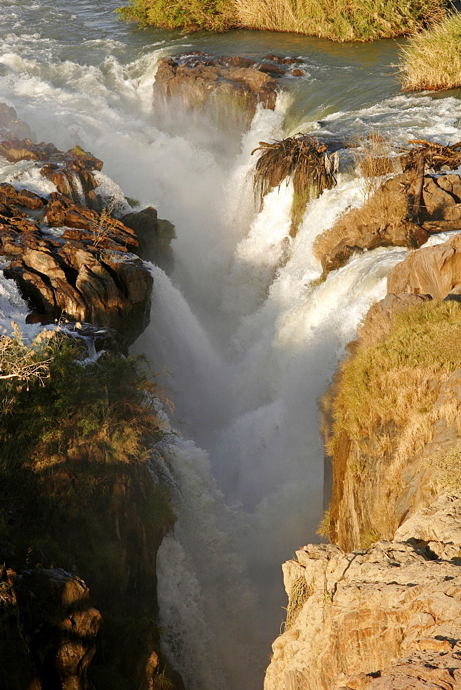 Epupa Falls, on the Kunene River, in Himba country, on the border with Angola, Namibia, Africa