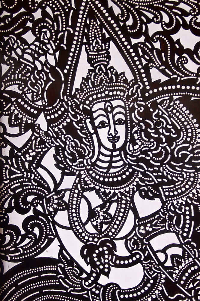 Traditional designs of Khmer art, Siem Reap, Cambodia, Indochina, Southeast Asia, Asia