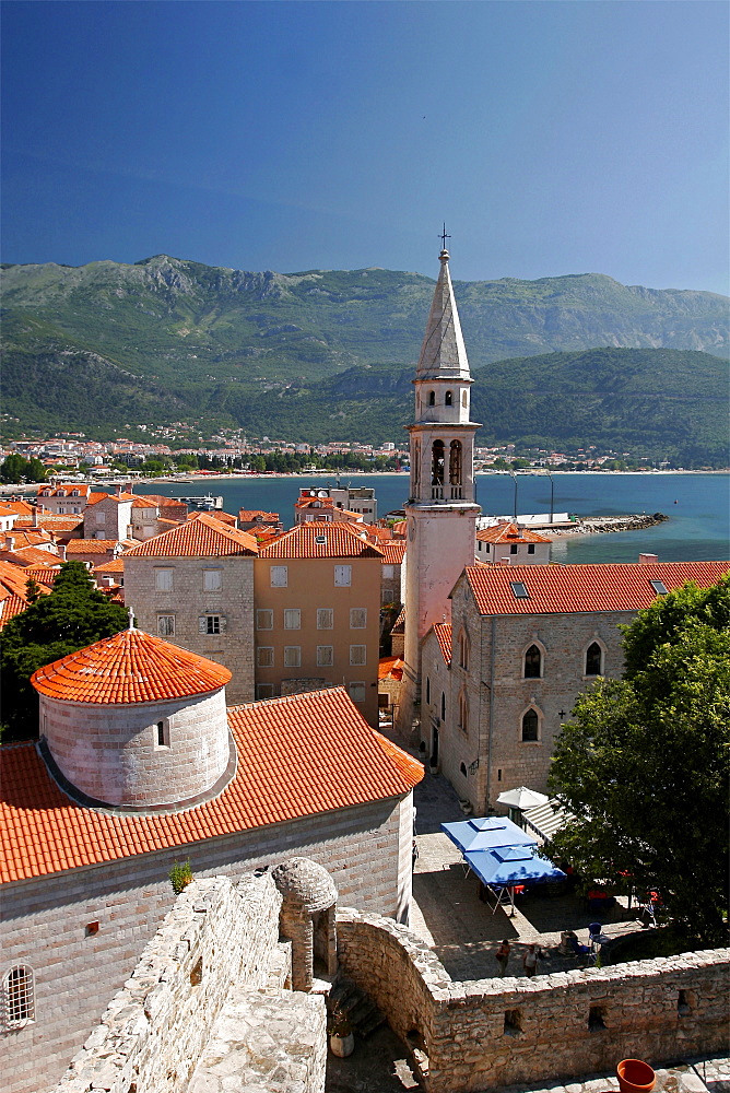 The small city of Budva, Montenegro, Europe