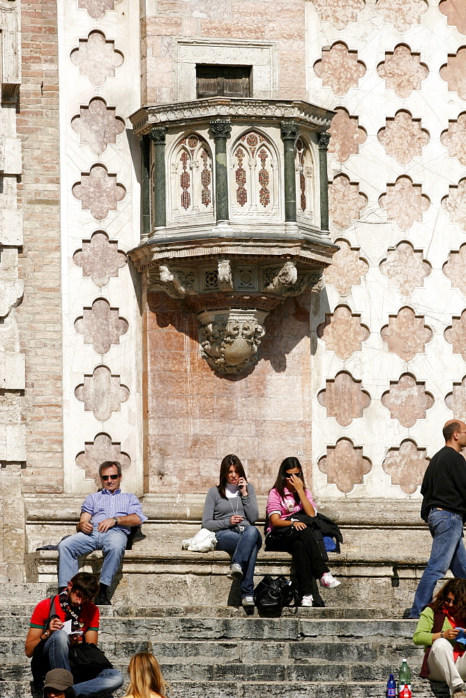 Steps of San Lorenzo in Perugia, Umbria, Italy, Europe
