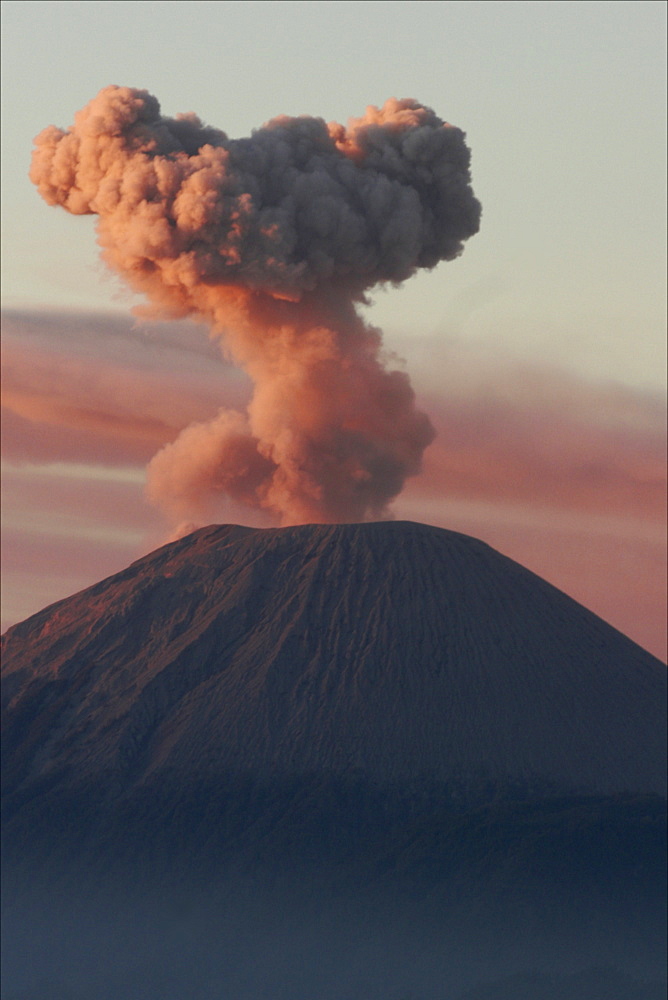 View at dawn of the Bromo volcano, Java, Indonesia, Southeast Asia, Asia