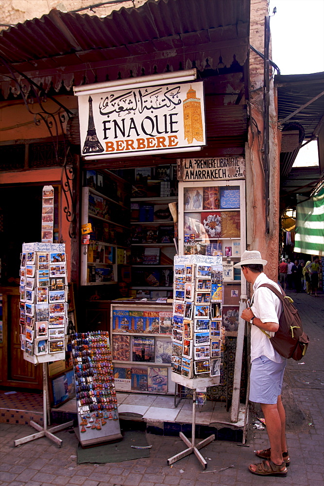 A very special French FNAC in the souk, Marrakesh, Morocco, North Africa, Africa