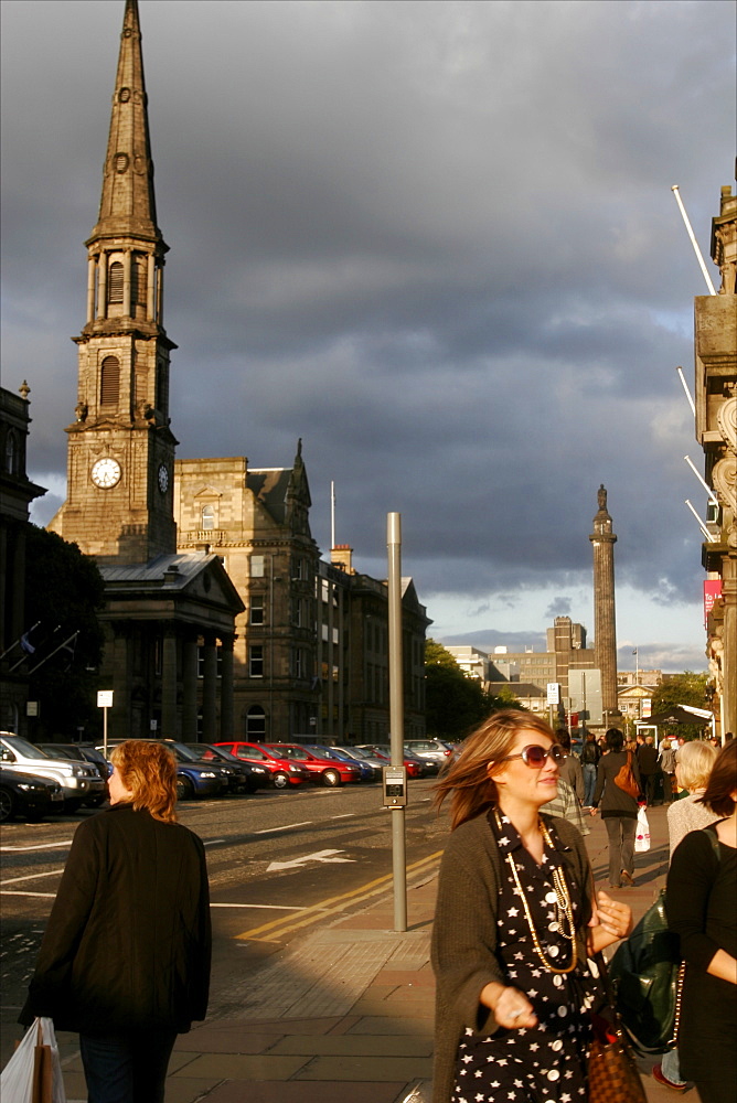 Princes Street, main street of New Edinburgh, Edinburgh, Scotland, United Kingdom, Europe