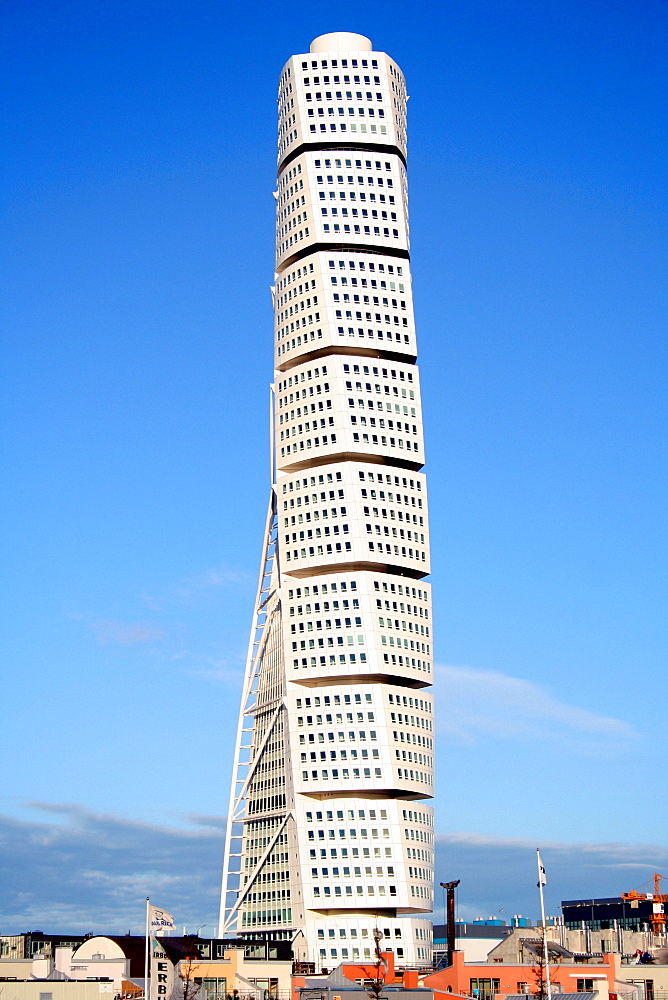 Turning Torso, built in 2006, architect Santiago Calatrava, Malmo, Sweden, Scandinavia, Europe

