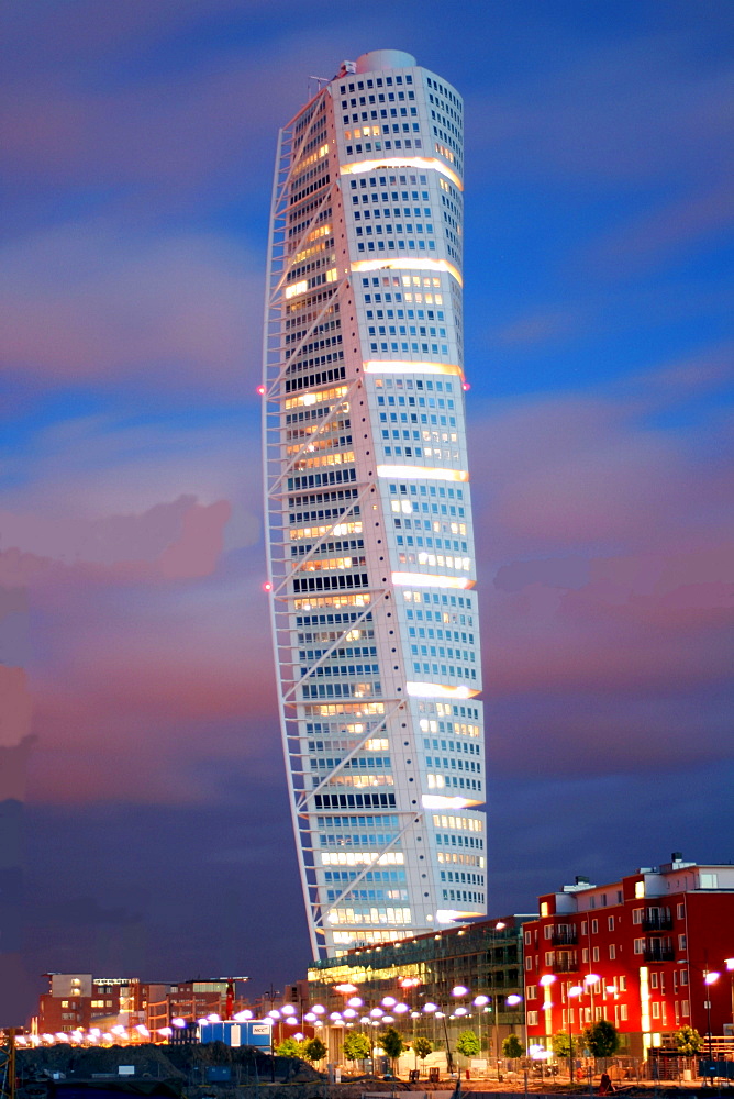 Turning Torso, architect Santiago Calatrava, Malmo, Sweden, Scandinavia, Europe



