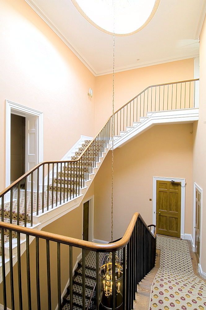 The Deal Staircase, Kenwood House, dating from 1779, London, England, United Kingdom, Europe