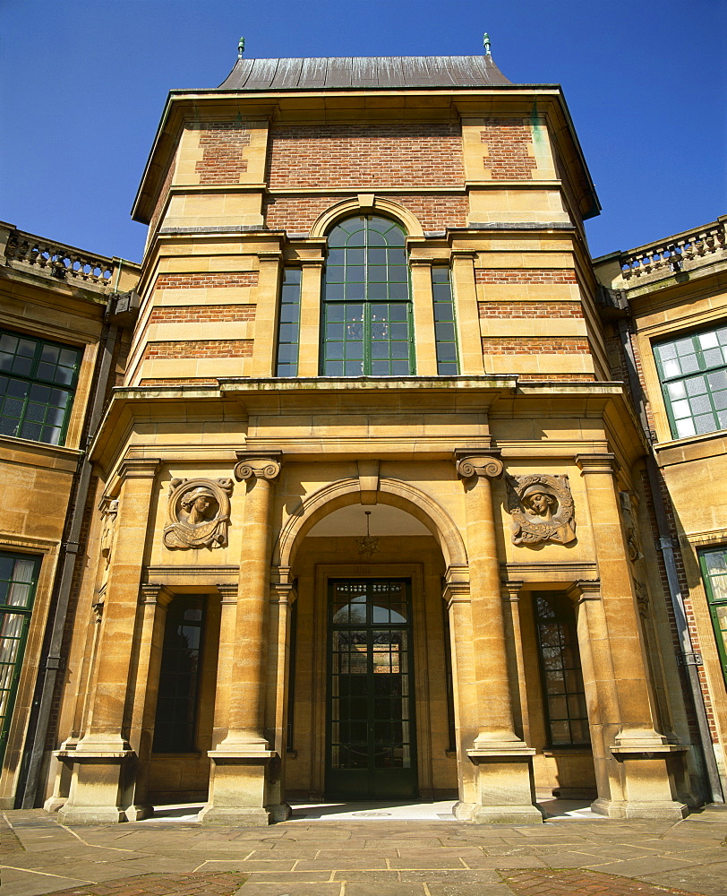 Courtauld House entrance built in 1930s, Eltham Palace, Greenwich, Greater London, England, United Kingdom, Europe