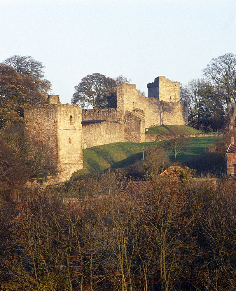 Mill Tower Gatehouse and Diate Hill Tower, Pickering Castle, North Yorkshire, England, United Kingdom, Europe



