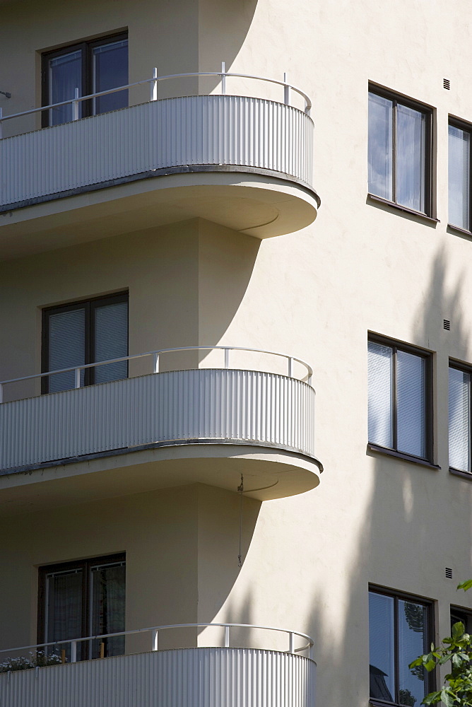 Functionalist Housing, Tessinparken, Gardet, Stockholm, Sweden, Scandinavia, Europe