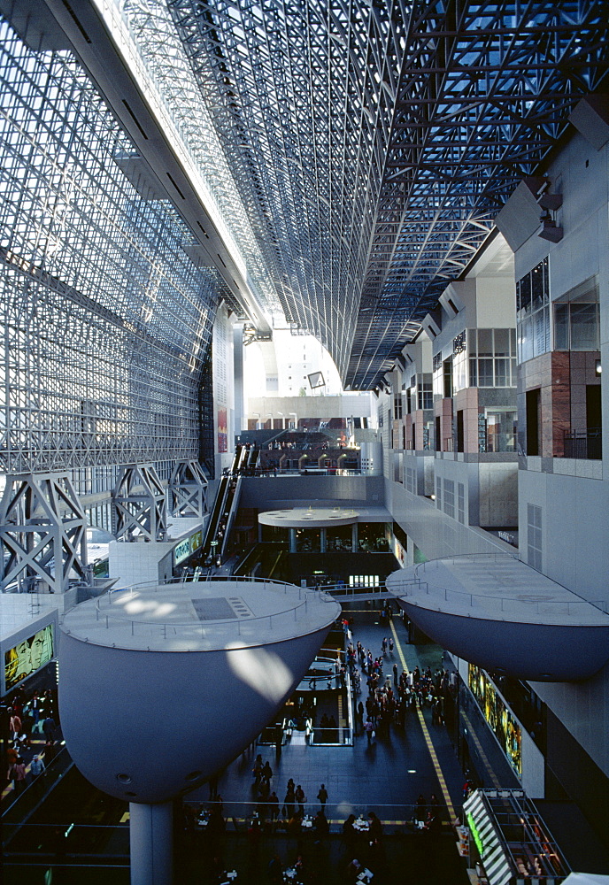 Interior, Kyoto Station, Kyoto, Japan, Asia