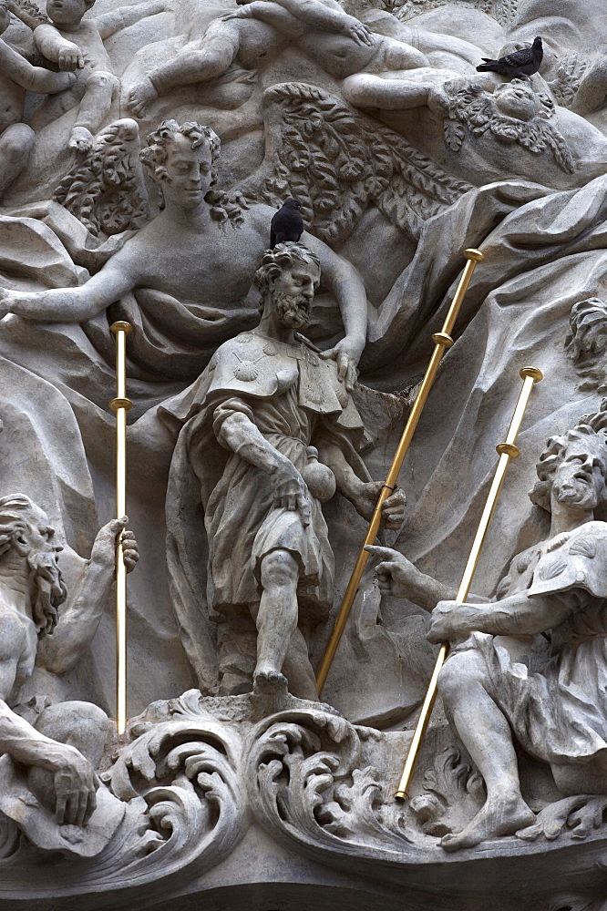 Detail, Church of St. James, Old Town, Prague, Czech Republic, Europe