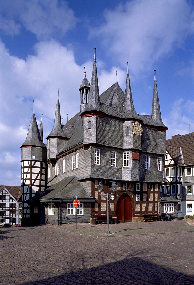 Rathaus, Frankenberg an der Eder, Hessen, Germany, Europe