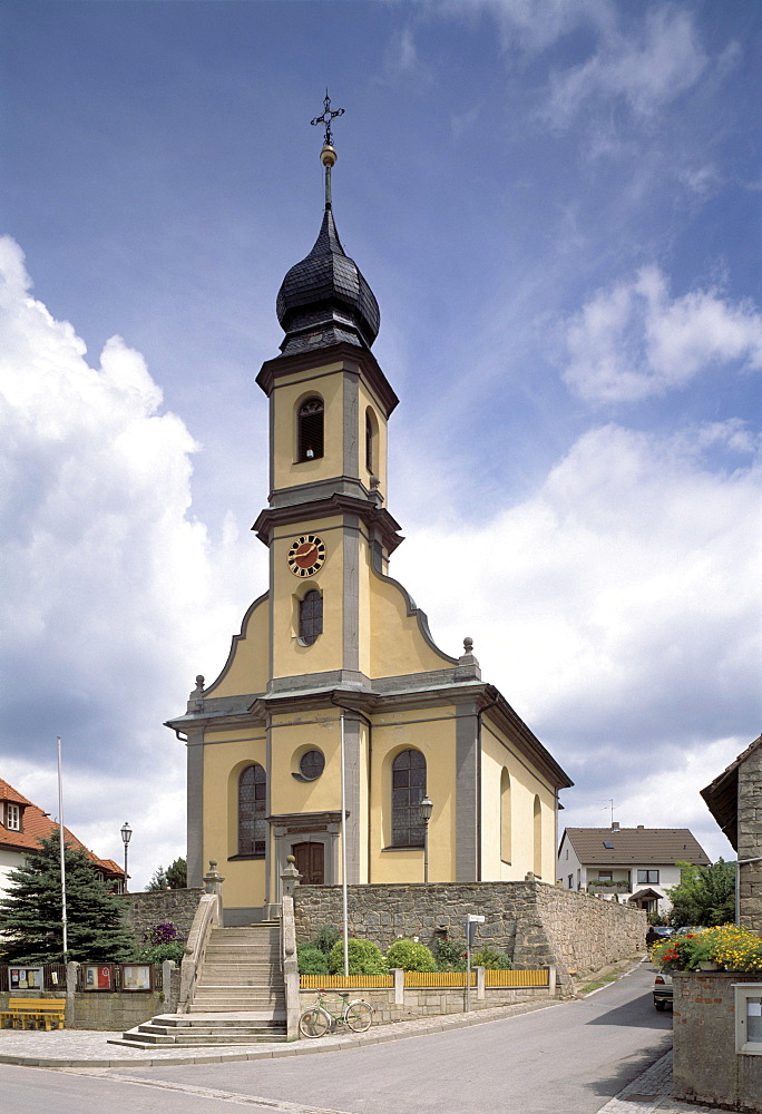 Church, Michelau, Bavaria, Germany, Europe