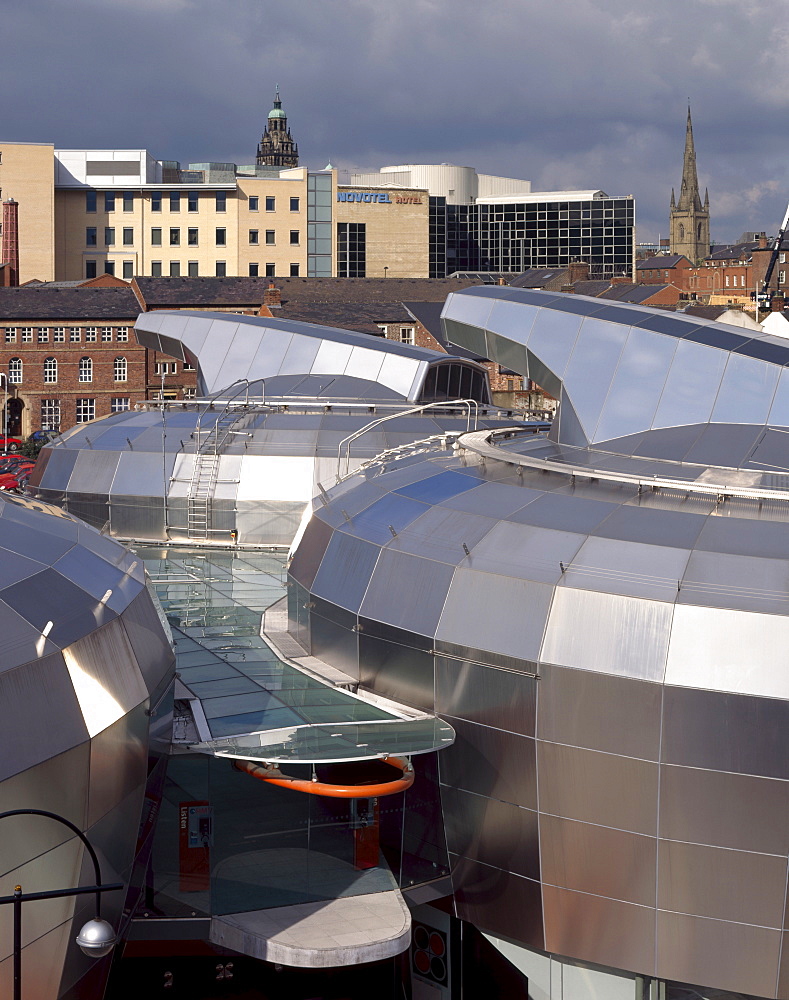 National Centre for Popular Music, architects Branson Coates, built in 1999, now closed, Sheffield, Yorkshire, England, United Kingdom, Europe