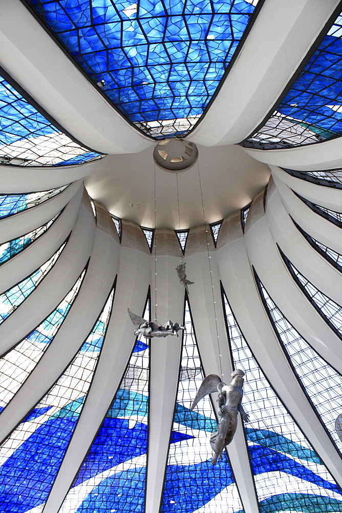 Brasilia Cathedral, architect Oscar Niemeyer, Brasilia, Brazil, South America