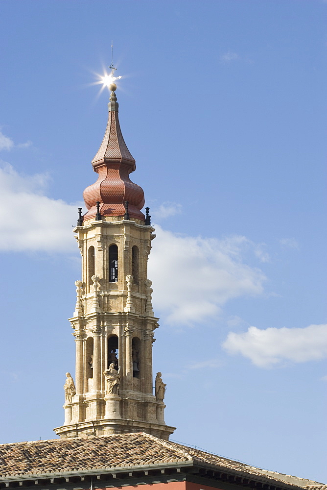 Detail, La Seo Cathedral, UNESCO World Heritage Site, Zaragoza, Aragon, Spain, Europe