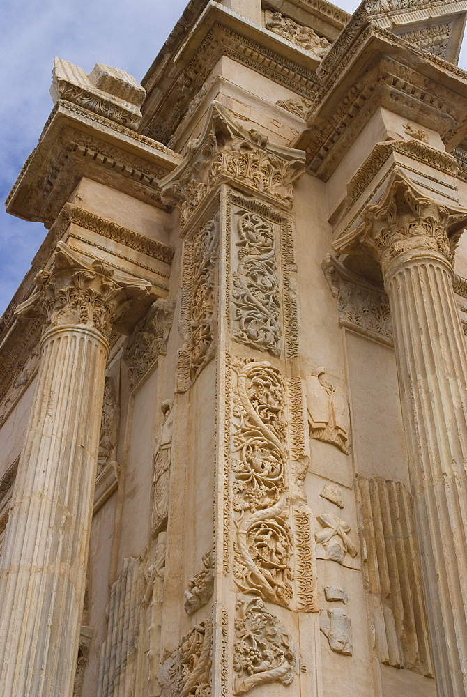 Arch of Septimius Severus, Leptis Magna, UNESCO World Heritage Site, Libya, North Africa, Africa