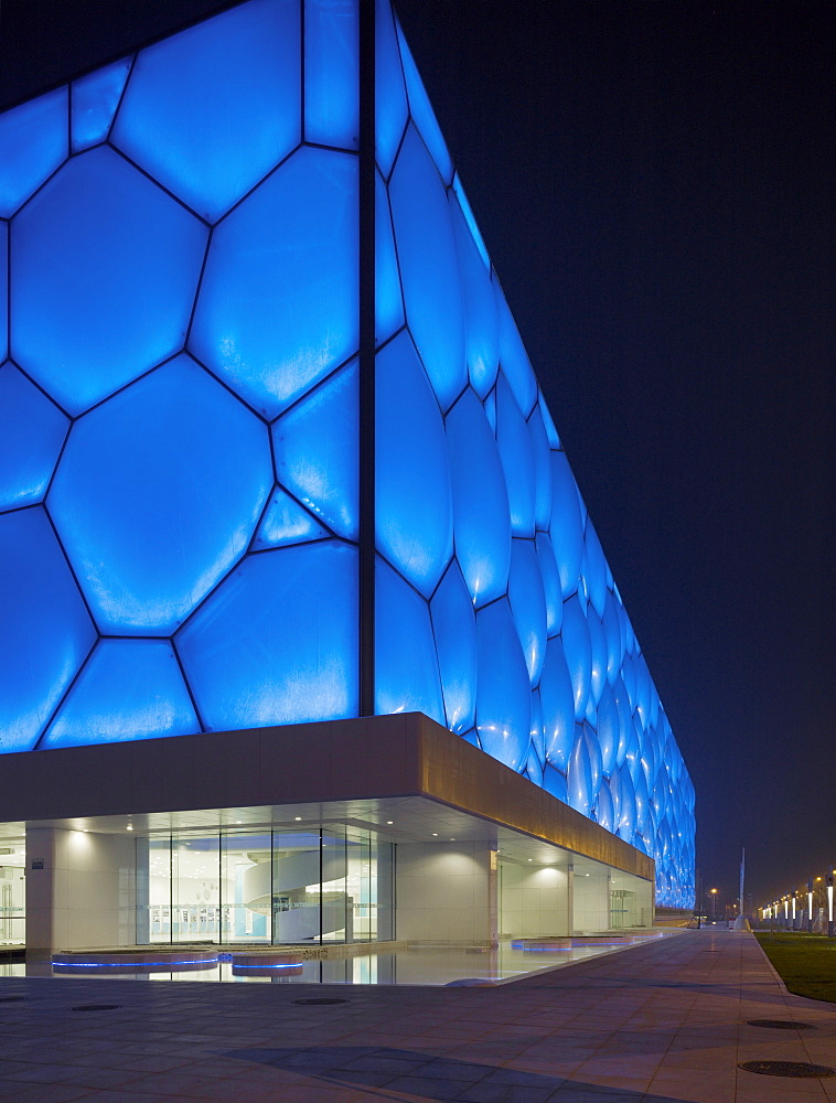 National Aquatics Center, The Water Cube, built for the 2008 Olympics, Beijing, China, Asia