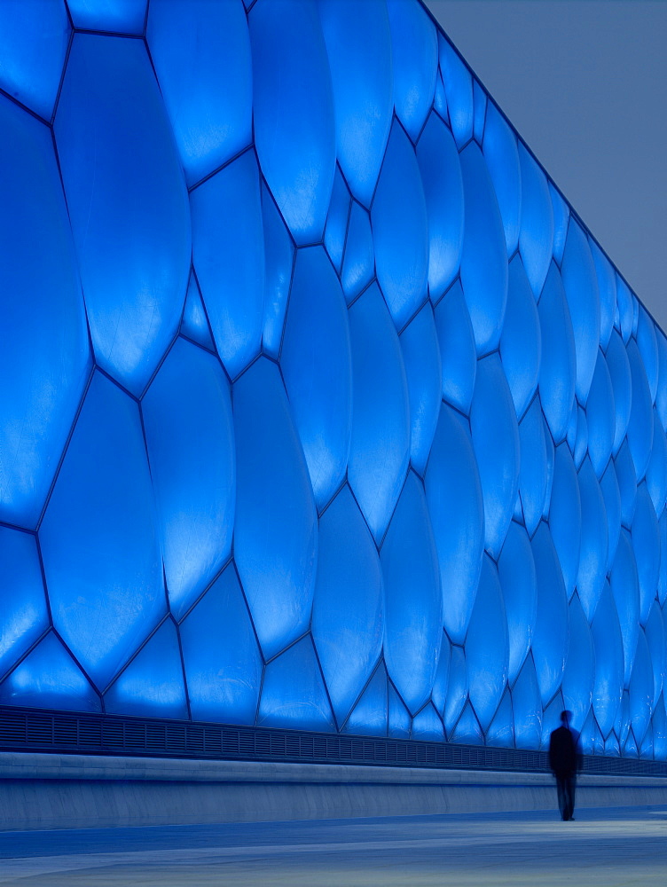 National Aquatics Center, The Water Cube, built for the 2008 Olympics, Beijing, China, Asia