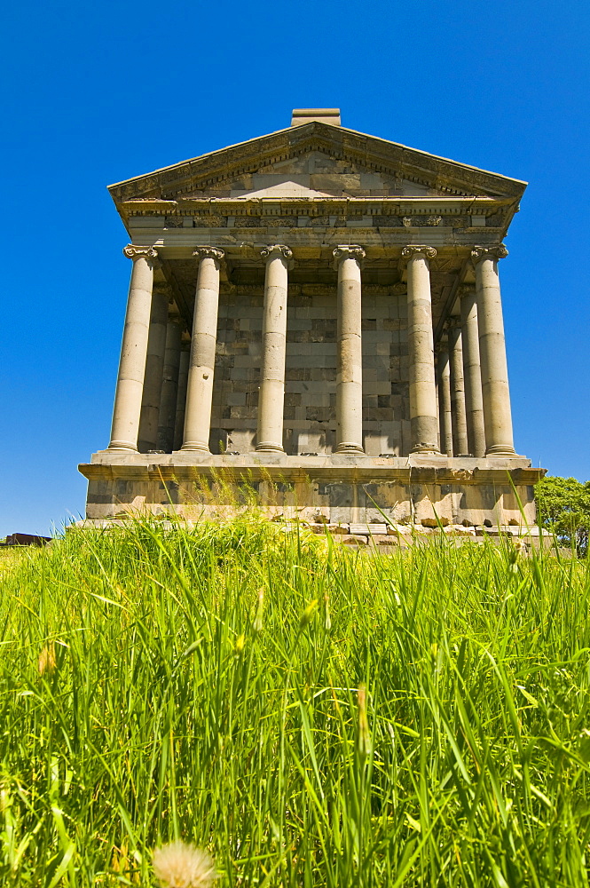 The Hellenic temple of Garni, Armenia, Caucasus, Central Asia, Asia