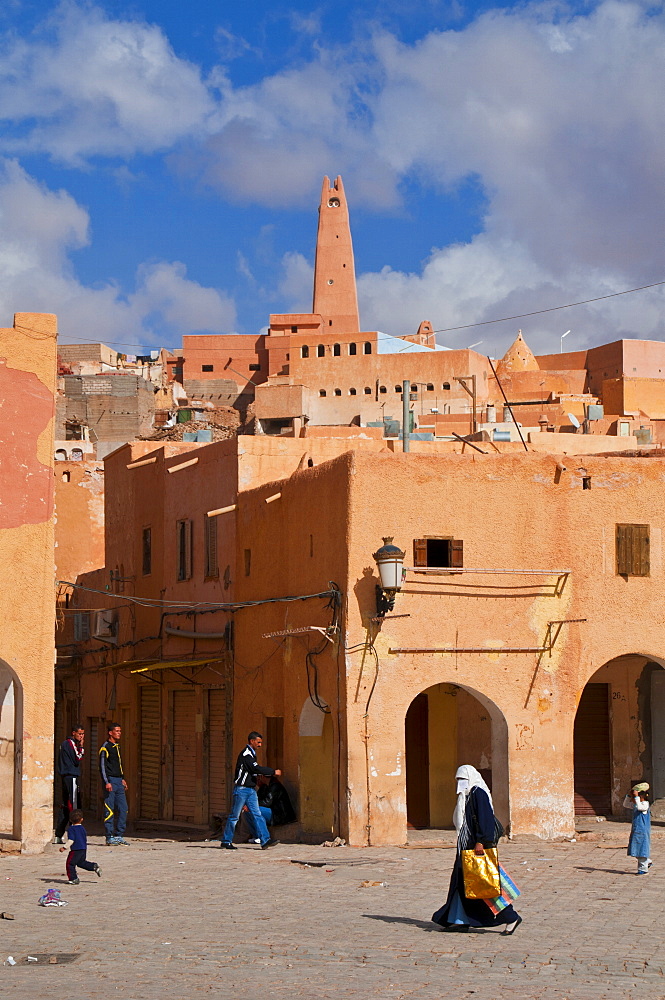 The city of Ghardaia, UNESCO World Heritage Site, MÔæ´Zab, Algeria, North Africa, Africa