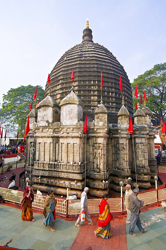 The Kamakhya Hindu temple, Guwahati, Assam, India, Asia