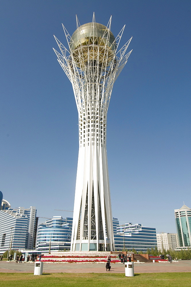 Bayterek Tower, modern landmark, Astana, Kazakhstan, Central Asia