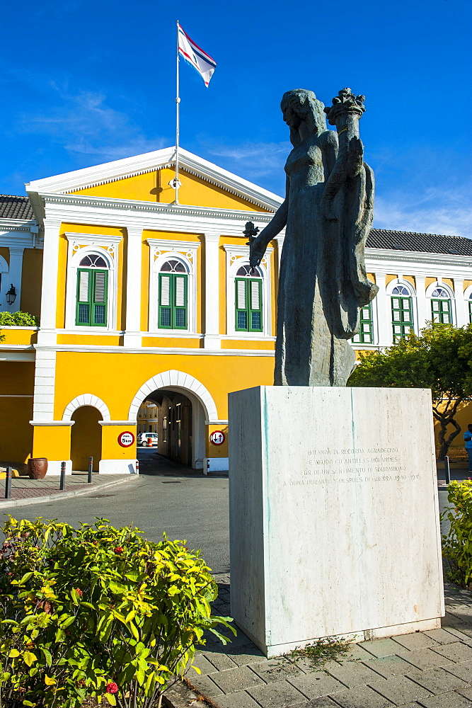 Fort Amsterdam in Willemstad, UNESCO World Heritage Site, Curacao, ABC Islands, Netherlands Antilles, Caribbean, Central America