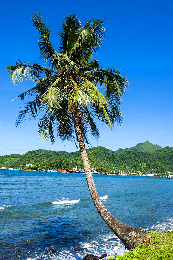 The Pago Pago harbour on Tutuila Island, American Samoa, South Pacific, Pacific