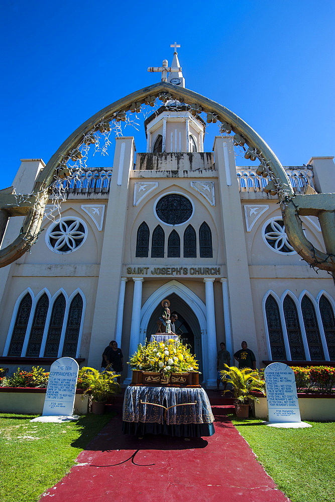 St. Joseph's church in Inarajan, Guam, US Territory, Central Pacific, Pacific