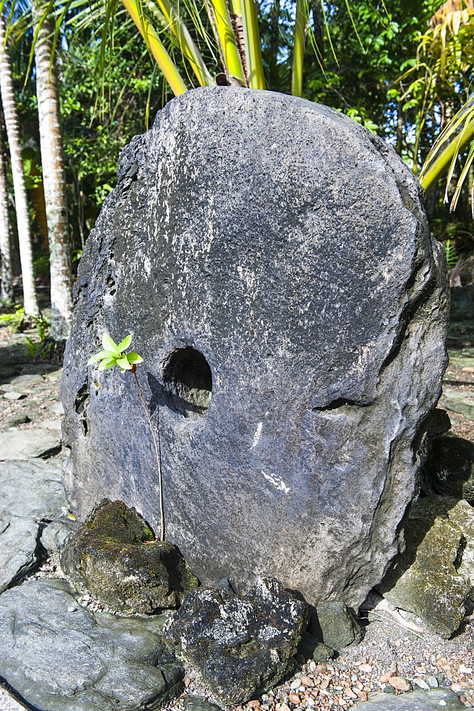 Stone money on the island of Yap, Federated States of Micronesia, Caroline Islands, Pacific