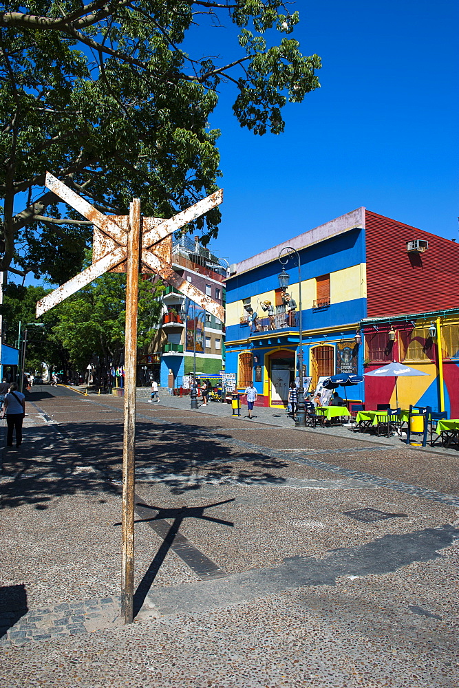 Colourful houses in La Boca neighbourhood in Buenos Aires, Argentina, South America