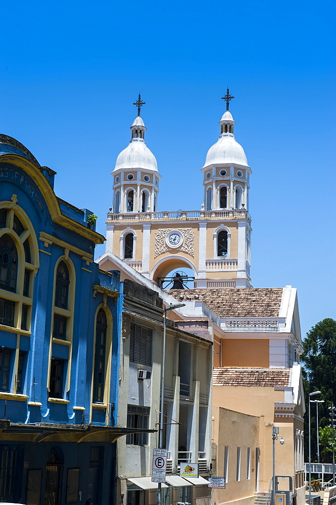 Colonial buildings in Florianopolis, Santa Catarina State, Brazil, South America 