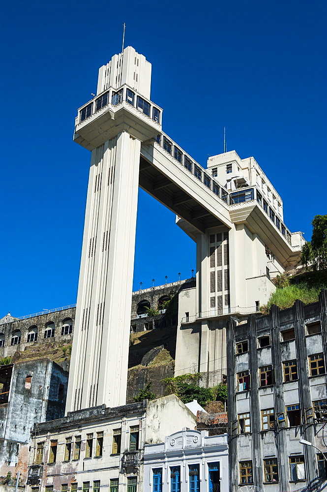 Lacerda Lift in the Pelourinho, Salvador da Bahia, Bahia, Brazil, South America 