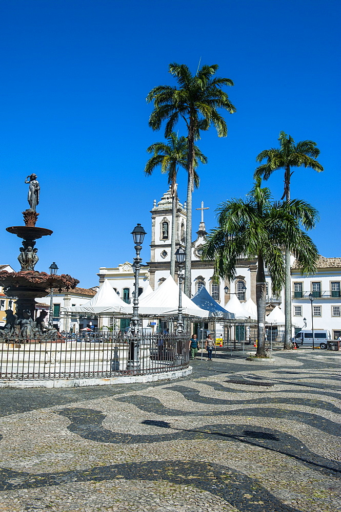 16 do novembro Square in the Pelourinho, UNESCO World Heritage Site, Salvador da Bahia, Bahia, Brazil, South America 