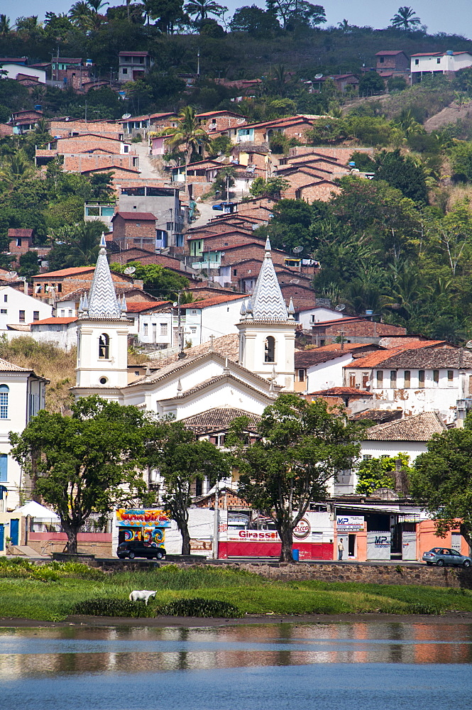 View over Cachoeira near Salvador da Bahia, Bahia, Brazil, South America 