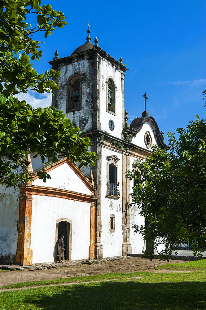 Santa Rita church in Paraty, south of Rio de Janeiro, Brazil, South America