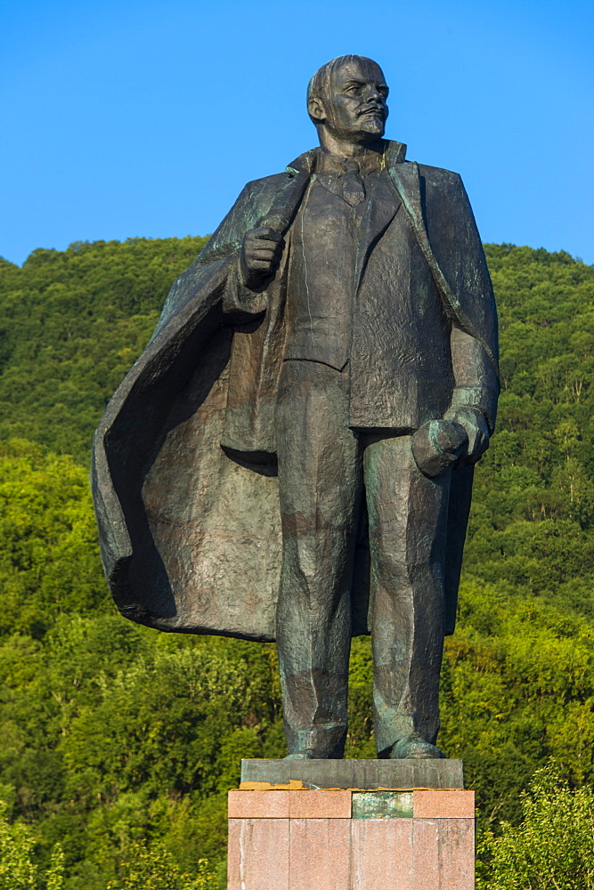 Lenin statue in Petropavlovsk-Kamchatsky, Kamchatka, Russia, Eurasia 