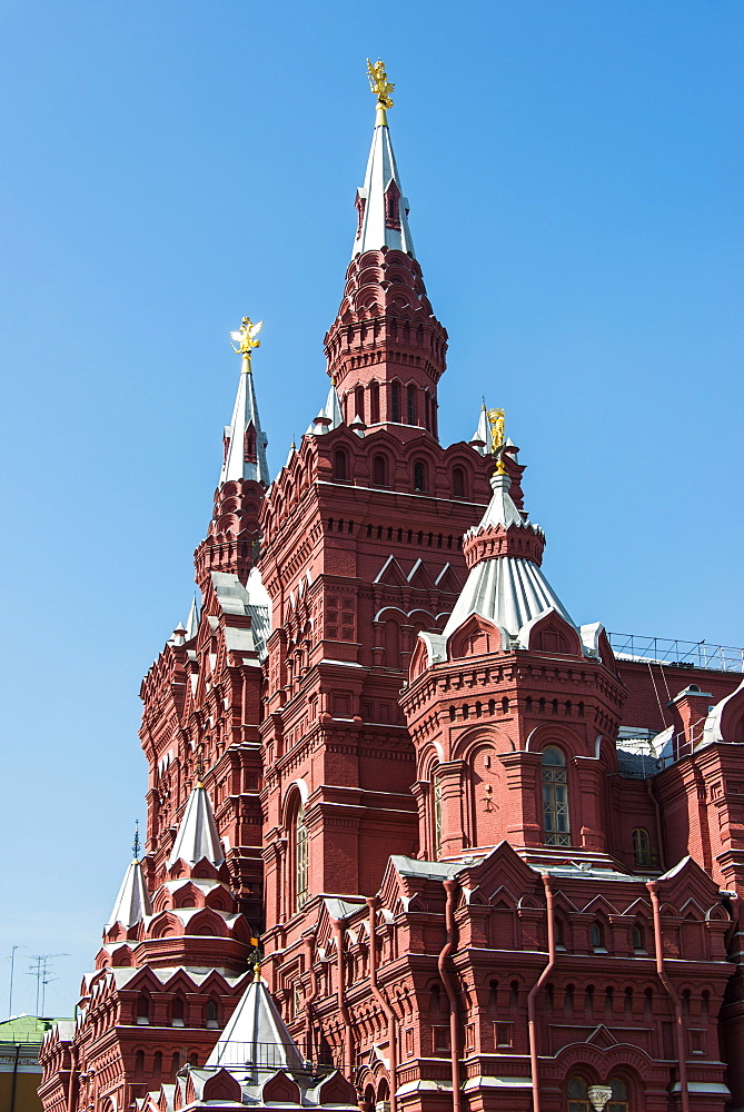 The History Museum on Red Square, UNESCO World Heritage Site, Moscow, Russia, Europe