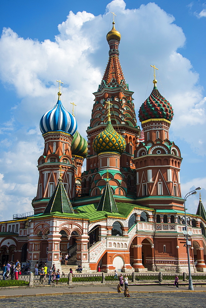 St. Basil's Cathedral on Red Square, UNESCO World Heritage Site, Moscow, Russia, Europe