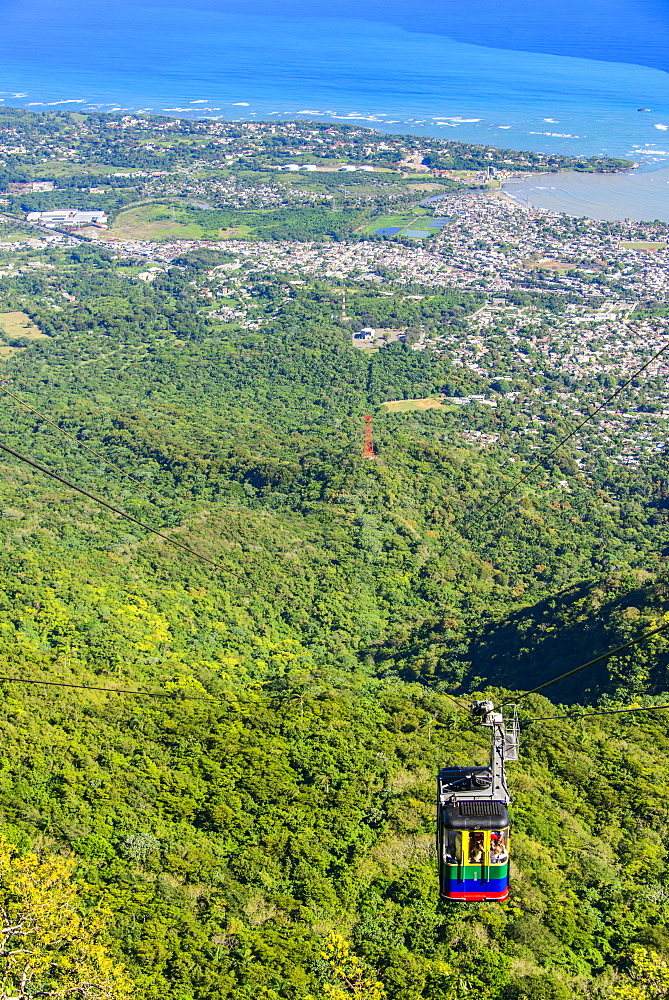 Teleforico, only cable car in the Caribbean, Puerto Plata, Dominican Republic, West Indies, Caribbean, Central America